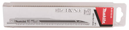 MAKITA Puukkosahanterä HCS 200 x 1,0 mm, Puu nopea sahaus, 25 kpl B-05153-25 - Puukkosahanterät - 088381485937 - 2