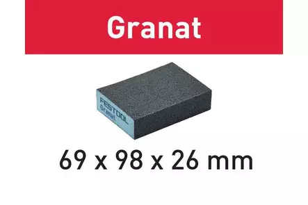 FESTOOL Hiomapala 69x98x26 60 GR/6 Granat 201081 - Festool Käsihionta - 4014549253717 - 1