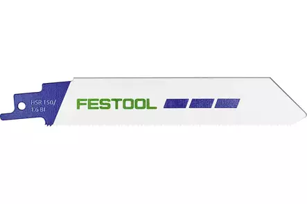 FESTOOL Puukkosahanterä METAL STEEL/STAINLESS STEEL HSR 150/1,6 BI/5 kpl 577489 - Festool Puukkosahojen terät - 4014549412787 - 1