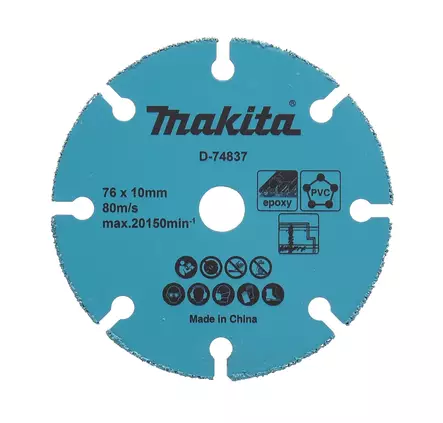MAKITA D-78374 Katkaisulaikka karbidi 76 mm - Makita Laikat - 088381590877 - 1