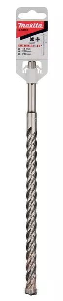 MAKITA Poranterä SDS-PLUS 14 x 265 mm, 4-leikkuinen Nemesis2 terä E-14657 - Makita SDS-Plus poranterät 4-leikkuset - 088381594257 - 2