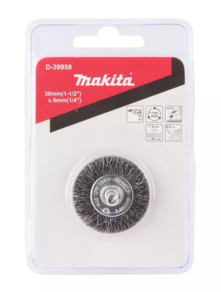 MAKITA Teräsharja 38 x 6 mm (porakoneille) D-39958 - Makita Teräsharjat - 088381400077 - 2