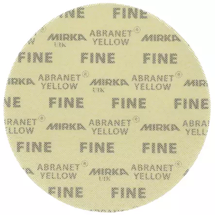 MIRKA Abranet Yellow 225 mm tarra P240 FINE 20 kpl/pakk - Hiomapyöröt 225mm - 6416868307467 - 1