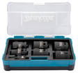 MAKITA Voimahylsylajitelma 1/2" 7-osaa sekä 1/4" hylsyadapteri B-69733 - Makita 1/2" Voimahylsyt - 088381549097 - 2