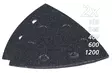 MAKITA Hiomapaperisarja, hiomapaperikolmio, K120, 240, 400, 600, 1200, x 2 kpl, musta B-21733 - Makita Monitoimikoneiden tarvikeet - 088381401197 - 1