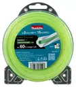 MAKITA Siima 2,0 mm x 15 m neliapila vahvistettu 1917U7-7 - Makita Siimapäät ja siimat - 197050375087 - 1