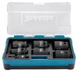 MAKITA Voimahylsylajitelma 1/2" 7-osaa sekä 1/4" hylsyadapteri B-69733 - Makita 1/2" Voimahylsyt - 088381549097 - 2
