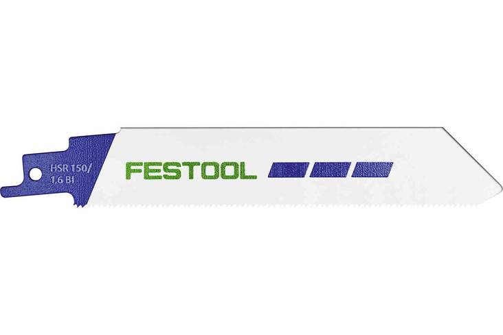 FESTOOL Puukkosahanterä METAL STEEL/STAINLESS STEEL HSR 150/1,6 BI/5 kpl 577489 - Puukkosahojen terät - 4014549412787 - 1