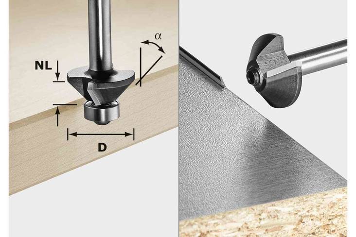 FESTOOL Viistejyrsin S8 HW 15° D18-KL OFK 499801 - Jyrsinterät - 4014549202227 - 1