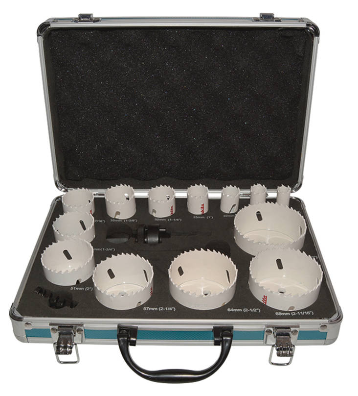 MAKITA Reikäsahanteräsarja 16-osaa, BiMetalli D-47307 - Reikäsahanterät - 088381424387 - 1