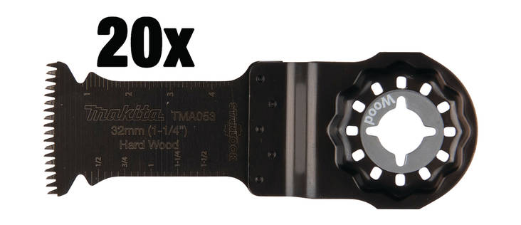 MAKITA Sahanterä upotukseen, leveys 32mm, 20kpl B-64870-20 - Starlock terät - 088381541237 - 1