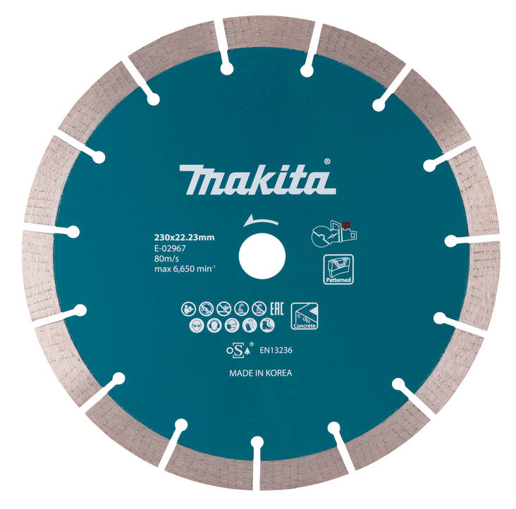 MAKITA Timanttikatkaisulaikka 230x22,23 mm, segmentti E-02967 - Timanttilaikat, -kupit ja terät - 088381559577 - 1