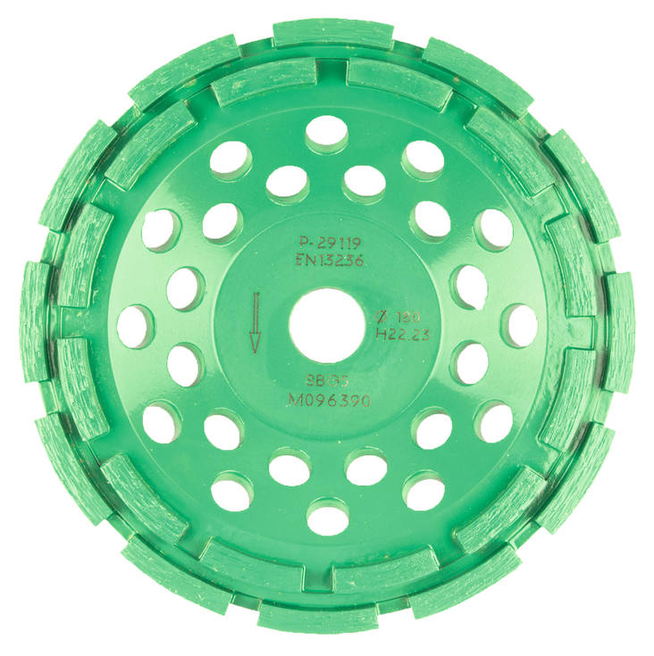 MAKITA Timanttikuppilaikka 180mm, 2-rivinen kova segmentti, pehmeä materiaali P-29119 - Timanttilaikat, -kupit ja terät - 088381956017 - 1