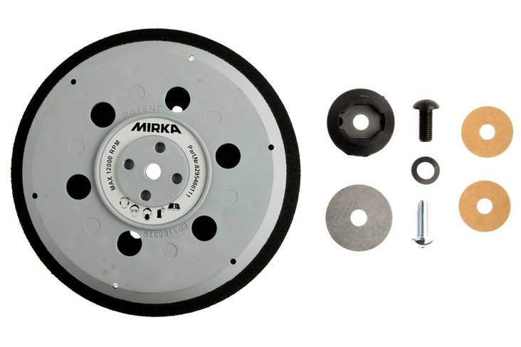 MIRKA Alustalla UNI 150mm 5/16"+ M8 tarra 57R medium - Mirka Alustallat hiomakoneille - 6416868901757 - 1