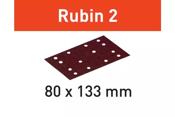FESTOOL Hiomapaperi STF 80X133 P40 RU2/50 Rubin 2 499046 - Festool 80x133 mm - 4014549179697 - 1