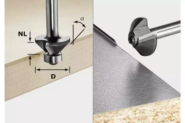 FESTOOL Viistejyrsin S8 HW 45° D26-KL OFK 499799 - Festool Viistejyrsinterät - 4014549202197 - 1