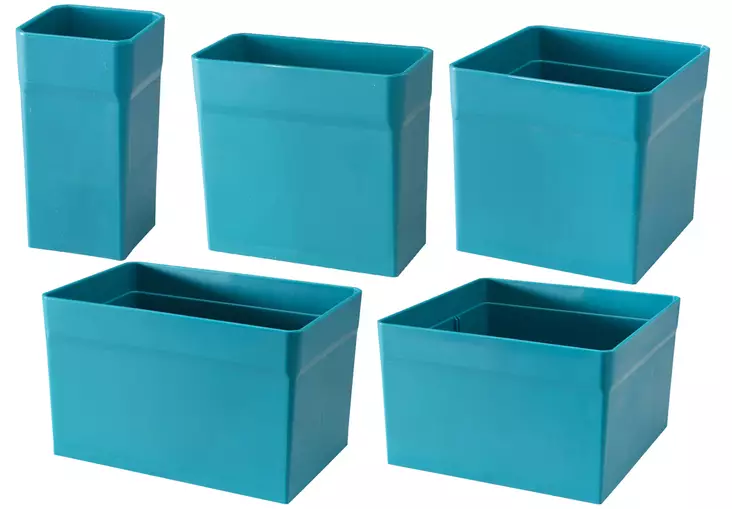 MAKITA Makpac irtolokerot 5 kpl eri kokoisia 191X92-5 - Makpac järjestelmä - 088381590037 - 1