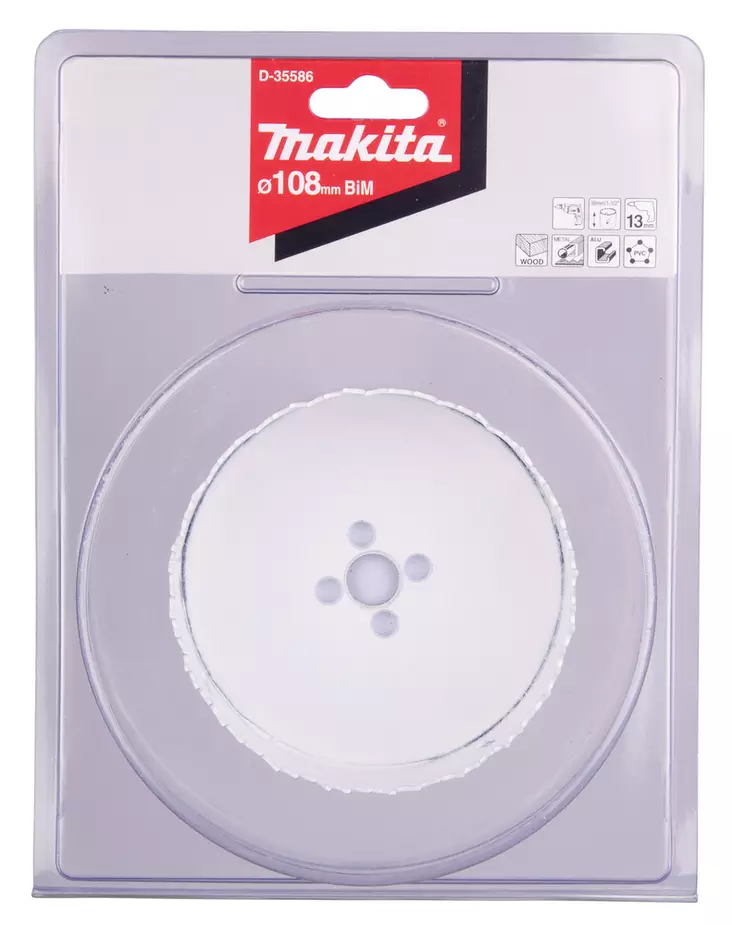 MAKITA Reikäsahanterä 108 mm, BiMetalli D-35586 - Makita Reikäsahanterät - 088381369237 - 1