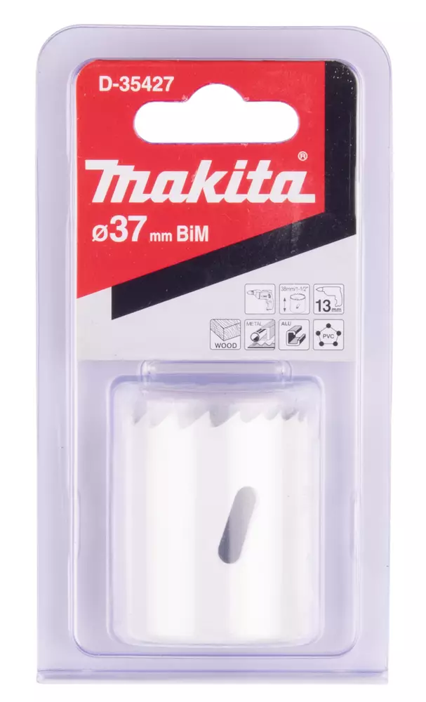 MAKITA Reikäsahanterä 37 mm, BiMetalli D-35427 - Makita Reikäsahanterät - 088381369077 - 1