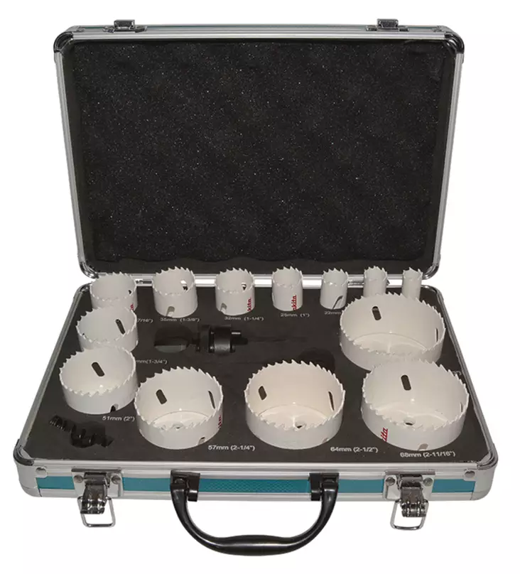 MAKITA Reikäsahanteräsarja 16-osaa, BiMetalli D-47307 - Makita Reikäsahanterät - 088381424387 - 1