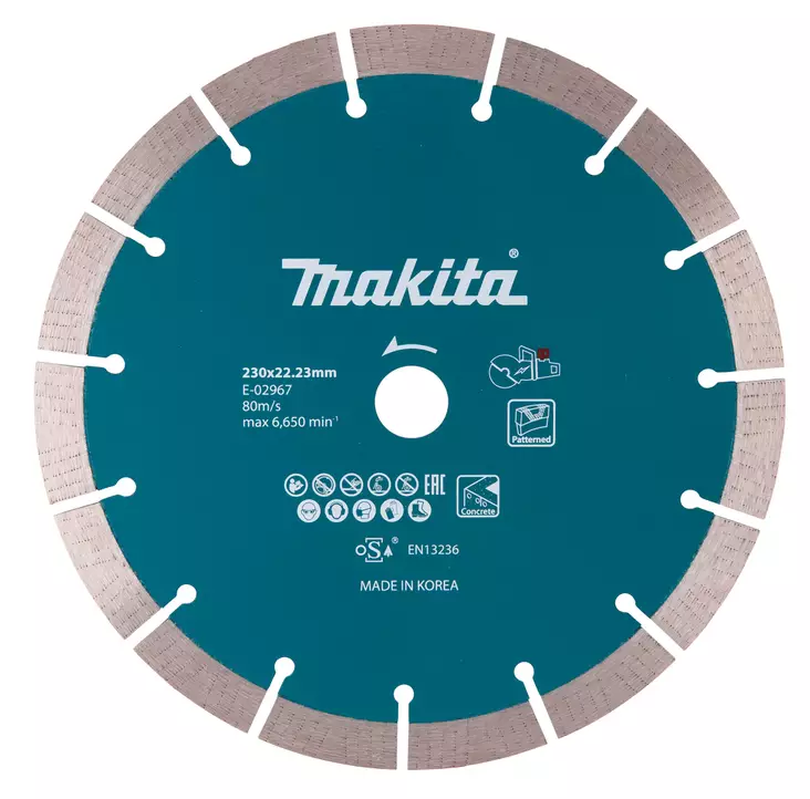 MAKITA Timanttikatkaisulaikka 230x22,23 mm, segmentti E-02967 - Makita Timanttilaikat, -kupit ja terät - 088381559577 - 1