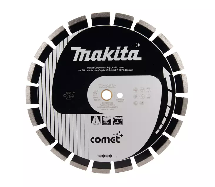 MAKITA Timanttikatkaisulaikka 350 x 25,4 mm, Comet B-13275 - Makita Timanttilaikat, -kupit ja terät - 088381358477 - 1