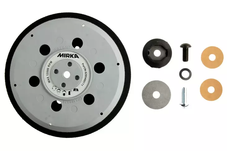 MIRKA Alustalla UNI 150mm 5/16"+ M8 tarra 57R medium - Mirka Alustallat hiomakoneille - 6416868901757 - 1