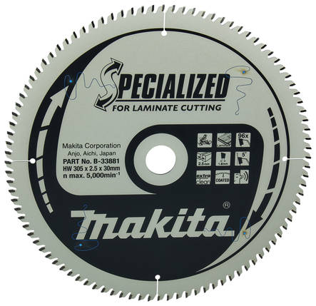 MAKITA Pyörösahanterä HM 305 mm, Z-96 B-33881 / B-29505 - Jiiri- ja pöytäsahojen terät - 088381416658 - 4