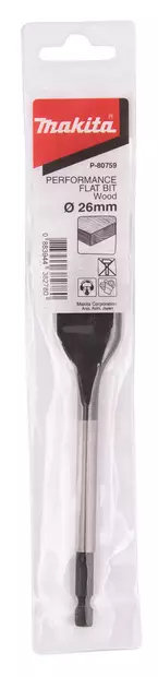 MAKITA Lattaporanterä 26 x 150 mm, 1/4" bitsikiinnitys P-80759 / E-17295 - Makita Puuporanterät - 088381438278 - 2