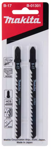 MAKITA Pistosahanterä 70 mm B17, 2 kpl B-01301 - Makita Pistosahanterät - 088381117418 - 1