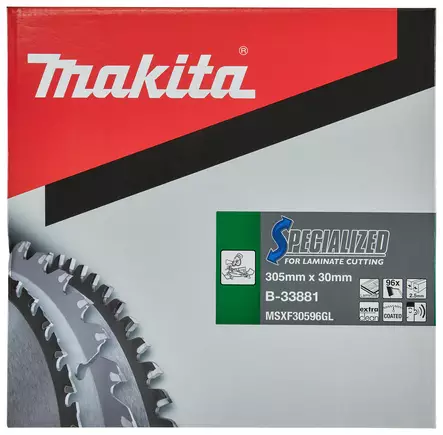 MAKITA Pyörösahanterä HM 305 mm, Z-96 B-33881 / B-29505 - Makita Jiiri- ja pöytäsahojen terät - 088381416658 - 5
