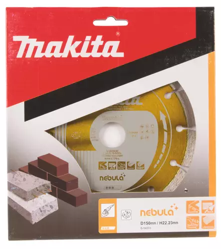 MAKITA Timanttikatkaisulaikka 150x22,23mm, Nebula, segmenttikorkeus 10mm B-54003 - Makita Timanttilaikat, -kupit ja terät - 088381476508 - 2