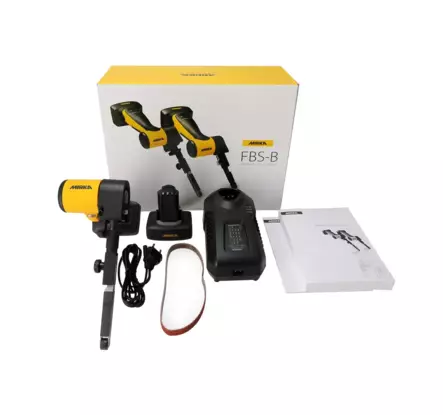 Mirka FBS-B akkukäyttöinen nauhahiomakone 10 x 330 mm max 12V 2x5,0Ah akkua ja latauslaite - Mirka Akkunauhahiomakoneet - 6416868949988 - 1