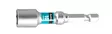 MAKITA Kuusiohylsy 10 mm magneettikiinnityksellä Impact Premier 1/4" kuusiokantakiinnitys E-03470 - Makita Konekärjet ja bitsinpitimet - 088381570138 - 1