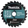 MAKITA Pyörösahanterä 125 x 20 x 1,35 mm Z-25 puulle EFFICUT E-28880 - Makita Käsipyörösahojen terät - 197050376558 - 1