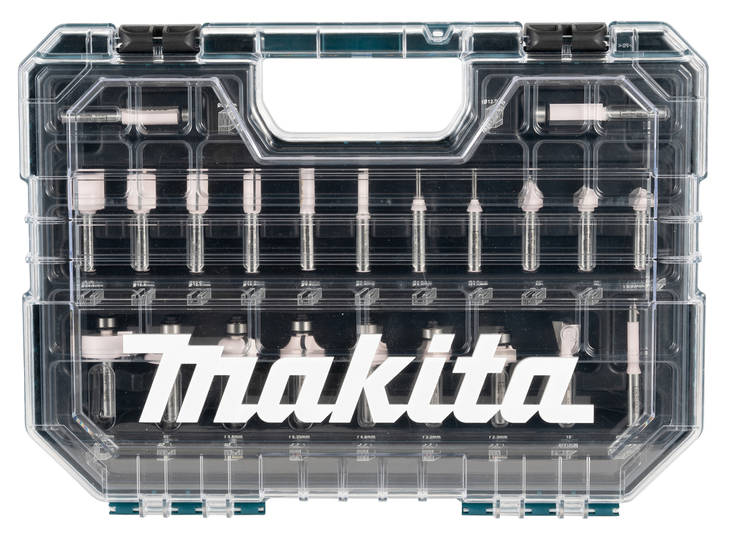 MAKITA D-74778 Jyrsinteräsarja, 22-osaa - Jyrsimien tarvikkeet - 088381590228 - 1