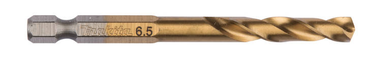 MAKITA Metalliporanterä HSS-Tin 6,5 mm, 1/4" bitsikiinnitys B-50980 - Makita Metalliporanterät - 088381464338 - 1