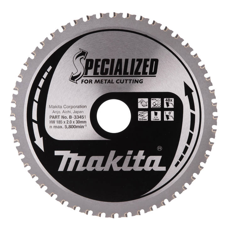 MAKITA Pyörösahanterä HM 185 mm, Z-48 B-33451 - Käsipyörösahojen terät - 088381422338 - 4