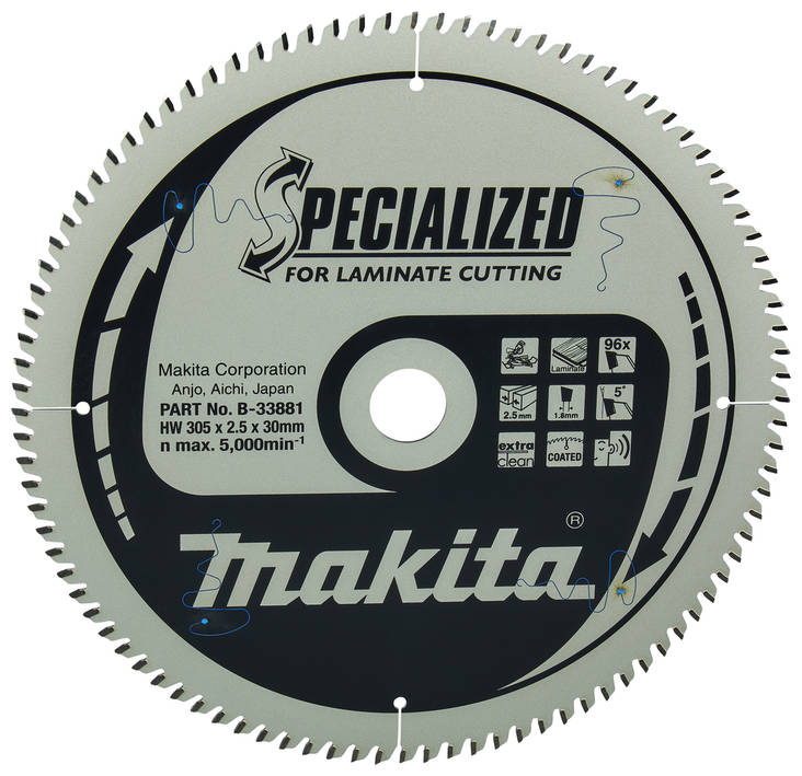 MAKITA Pyörösahanterä HM 305 mm, Z-96 B-33881 / B-29505 - Jiiri- ja pöytäsahojen terät - 088381416658 - 4