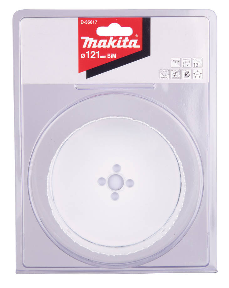 MAKITA Reikäsahanterä 121 mm, BiMetalli D-35617 - Reikäsahanterät - 088381369268 - 1