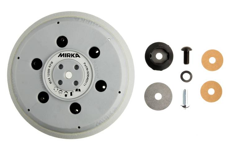 MIRKA Alustalla UNI 150mm 5/16"+ M8 tarra 61R kova - Mirka Alustallat hiomakoneille - 6416868900828 - 1