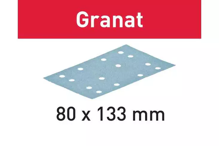 FESTOOL Hiomapaperi STF 80X133 P220 GR/50 Granat 578997 - Festool 80x133 mm - 4014549475478 - 1