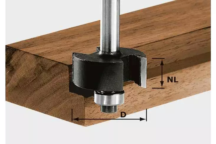 FESTOOL Huullosjyrsin HW S8 D31,7/NL 12,7 491022 - Festool Huullosjyrsinterät - 4014549001318 - 1