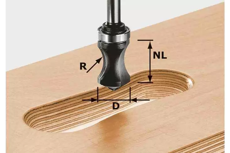 FESTOOL Urajyrsin HW S8 R16/NL32 491033 - Festool Erikoisjyrsinterät - 4014549001448 - 1