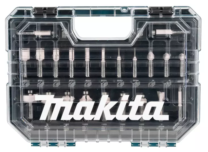 MAKITA D-74778 Jyrsinteräsarja, 22-osaa - Makita Jyrsimien tarvikkeet - 088381590228 - 1