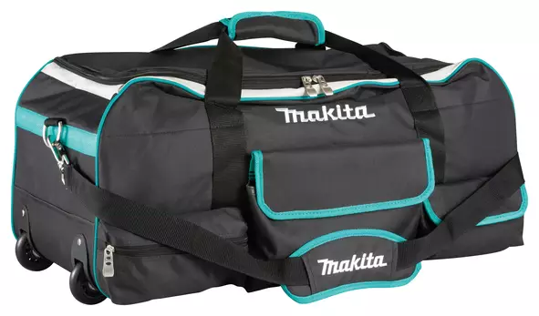 MAKITA Kangaslaukku yleismalli pyörillä ja vetoaisalla. Omat taskut koneille ja tarvikkeille. 700 x 350 x 300 mm 832367-6 - Makita Yleislaukut - 088381567398 - 1