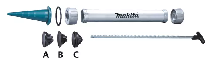 MAKITA Massapuristimen kalvopakkauspidin maks. 600ml 1911T4-0 - Makita 18V Akkukoneiden tarvikkeet - 088381424288 - 1