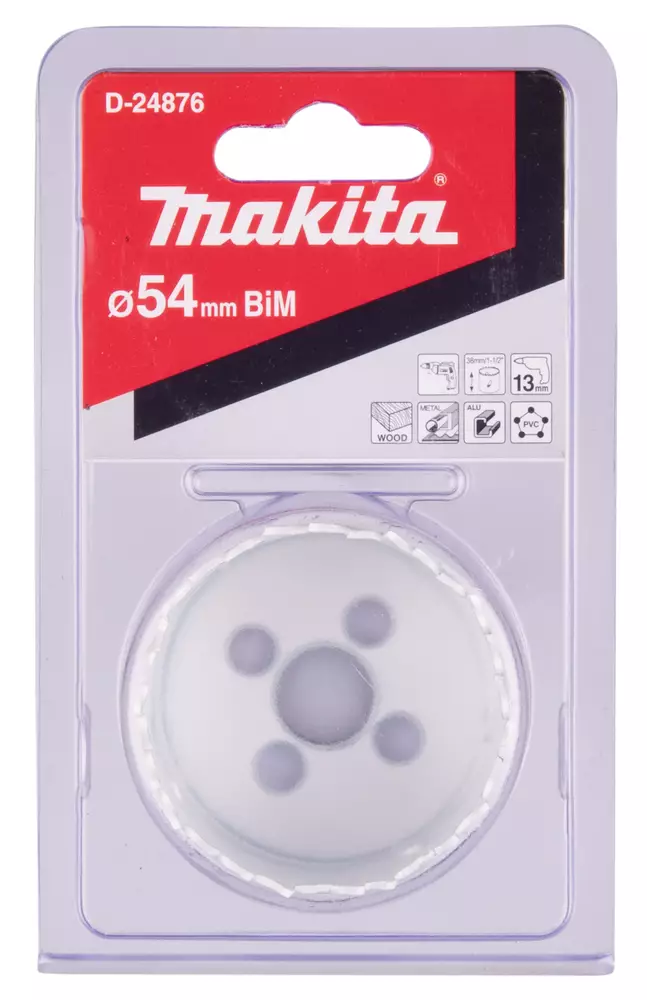 MAKITA Reikäsahanterä , BiM , 54 mm D-24876 - Makita Reikäsahanterät - 088381334778 - 1