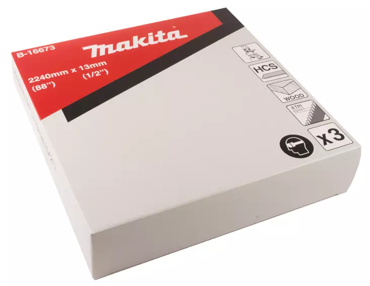 MAKITA Vannesahanterä , 2240 mm x 13 mm , 3 kpl B-16673 - Makita Puuntyöstökoneiden tarvikkeet - 088381366748 - 1