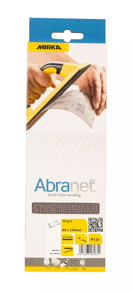 MIRKA ABRANET 80X230 P240 10KPL - Mirka Hiomaliuskat 80x230 mm - 6416868280678 - 1